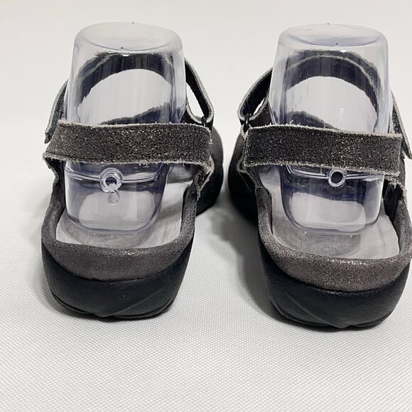 Naot Arataki Mary Jane Gray Shimmer Leather Sz 41 10 10.5 - Picture 5 of 10